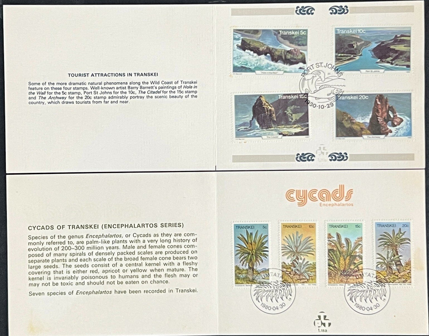 Transkei First Day Cover Collection Nature, Birds, Flowers 03 FDC 1980 ZAYIX