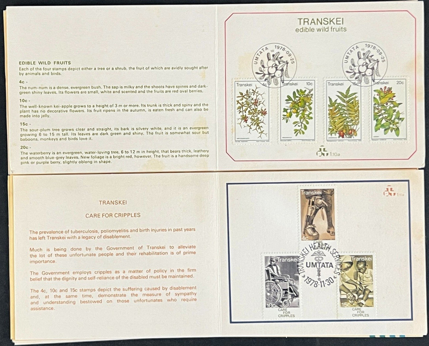 Transkei First Day Cover Collection Nature, Birds, Flowers 03 FDC 1980 ZAYIX