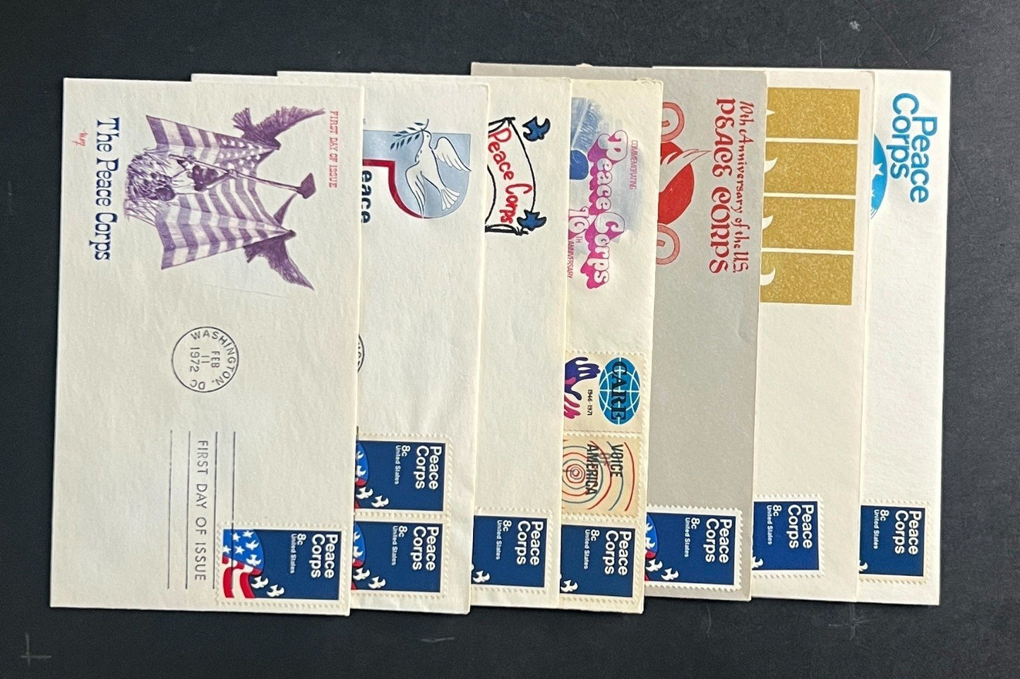 United States Peace Corps First Day Cover Collection FDC 1972 ZAYIX