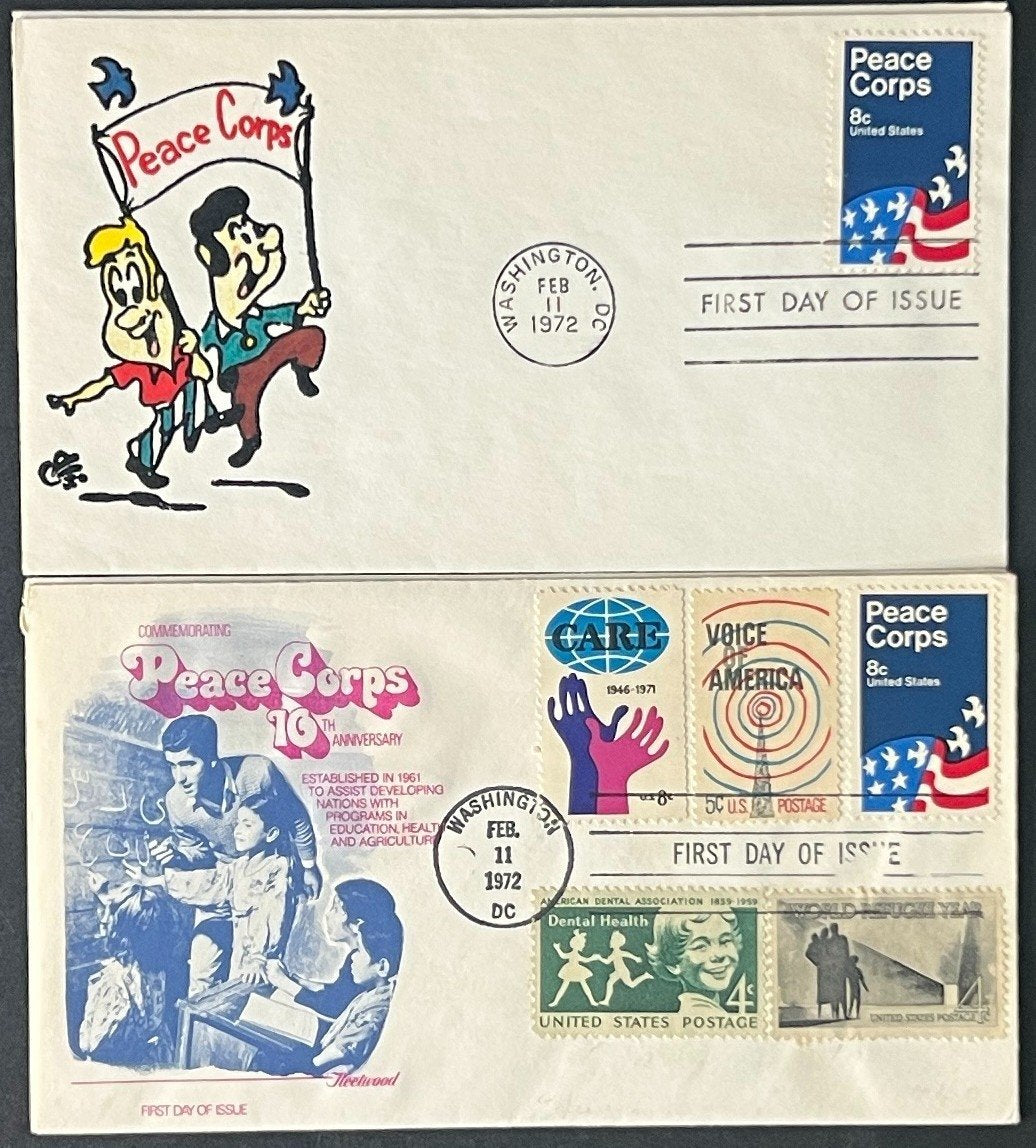 United States Peace Corps First Day Cover Collection FDC 1972 ZAYIX