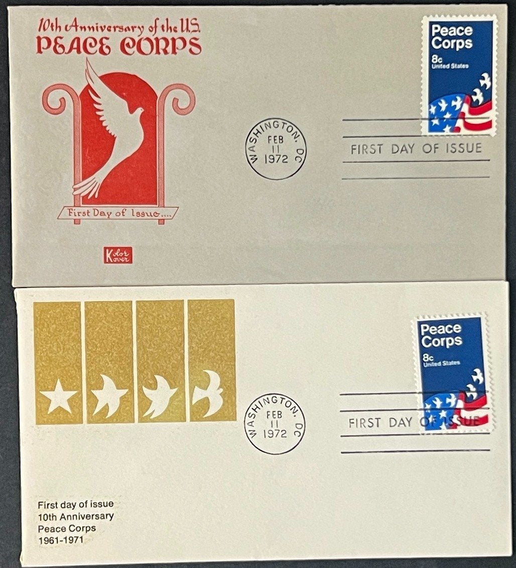 United States Peace Corps First Day Cover Collection FDC 1972 ZAYIX