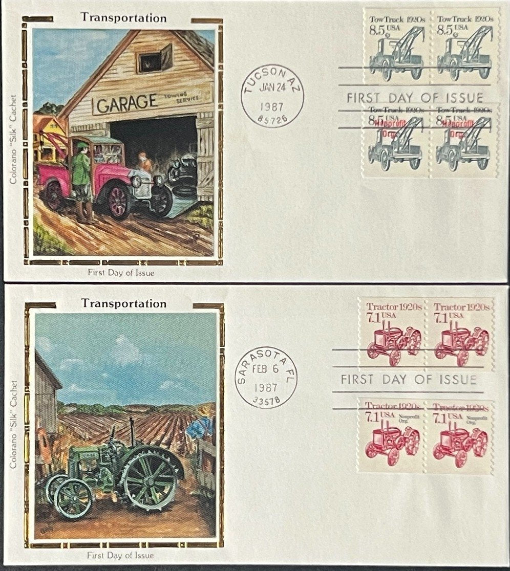 U.S. Transportation Coil First Day Cover Collection 27 FDC 1985 ZAYIX