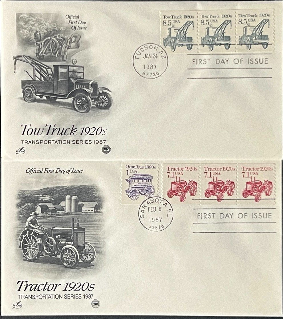 U.S. Transportation Coil First Day Cover Collection 27 FDC 1985 ZAYIX