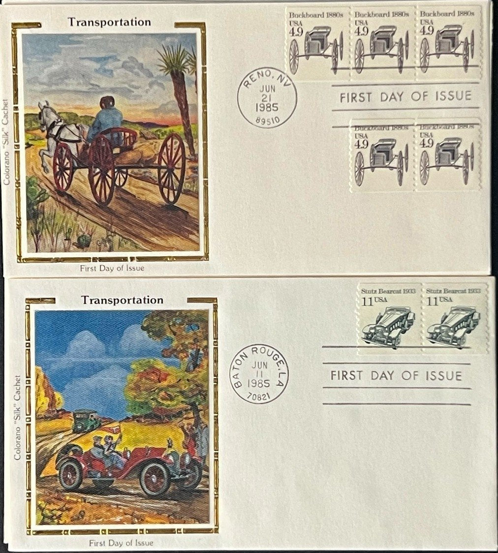 U.S. Transportation Coil First Day Cover Collection 27 FDC 1985 ZAYIX