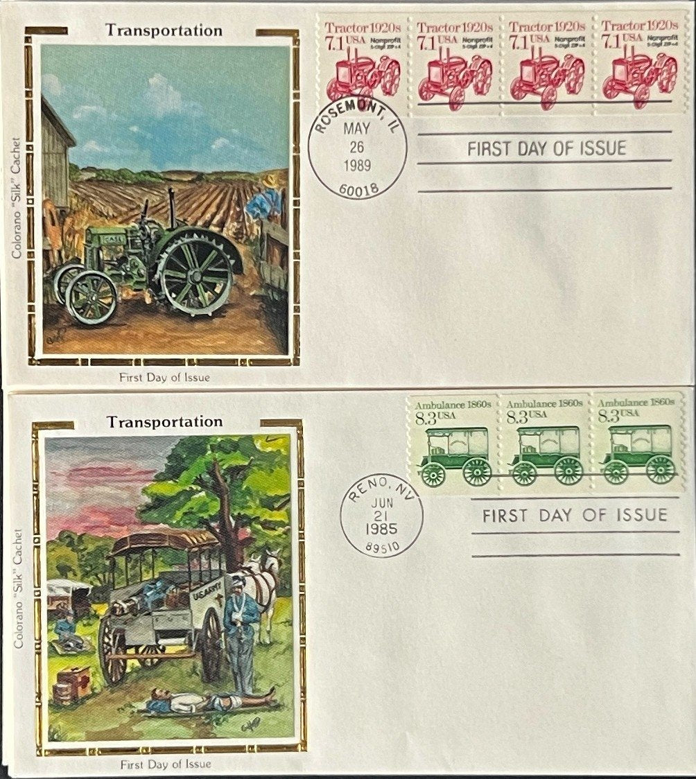 U.S. Transportation Coil First Day Cover Collection 27 FDC 1985 ZAYIX