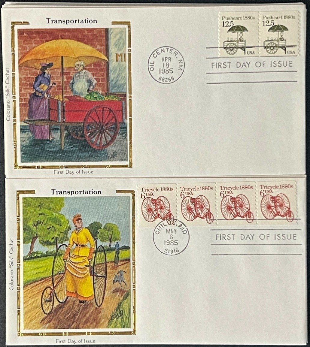 U.S. Transportation Coil First Day Cover Collection 27 FDC 1985 ZAYIX