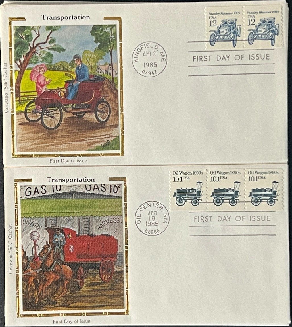 U.S. Transportation Coil First Day Cover Collection 27 FDC 1985 ZAYIX