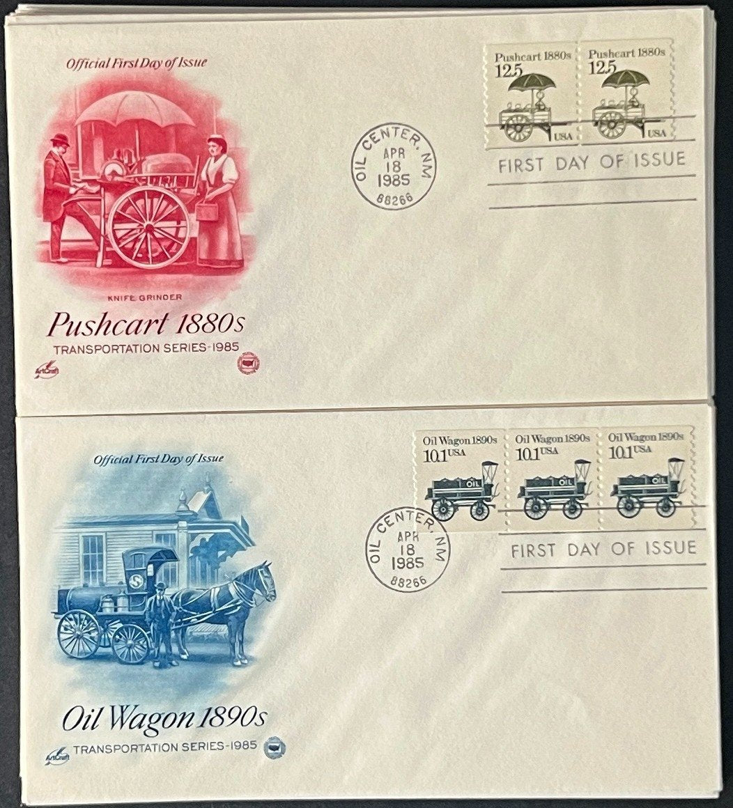 U.S. Transportation Coil First Day Cover Collection 27 FDC 1985 ZAYIX