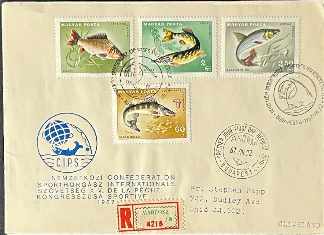 Hungary First Day Cover Collection Fish, Soccer, Butterflies 7 FDC 1969 ZAYIX