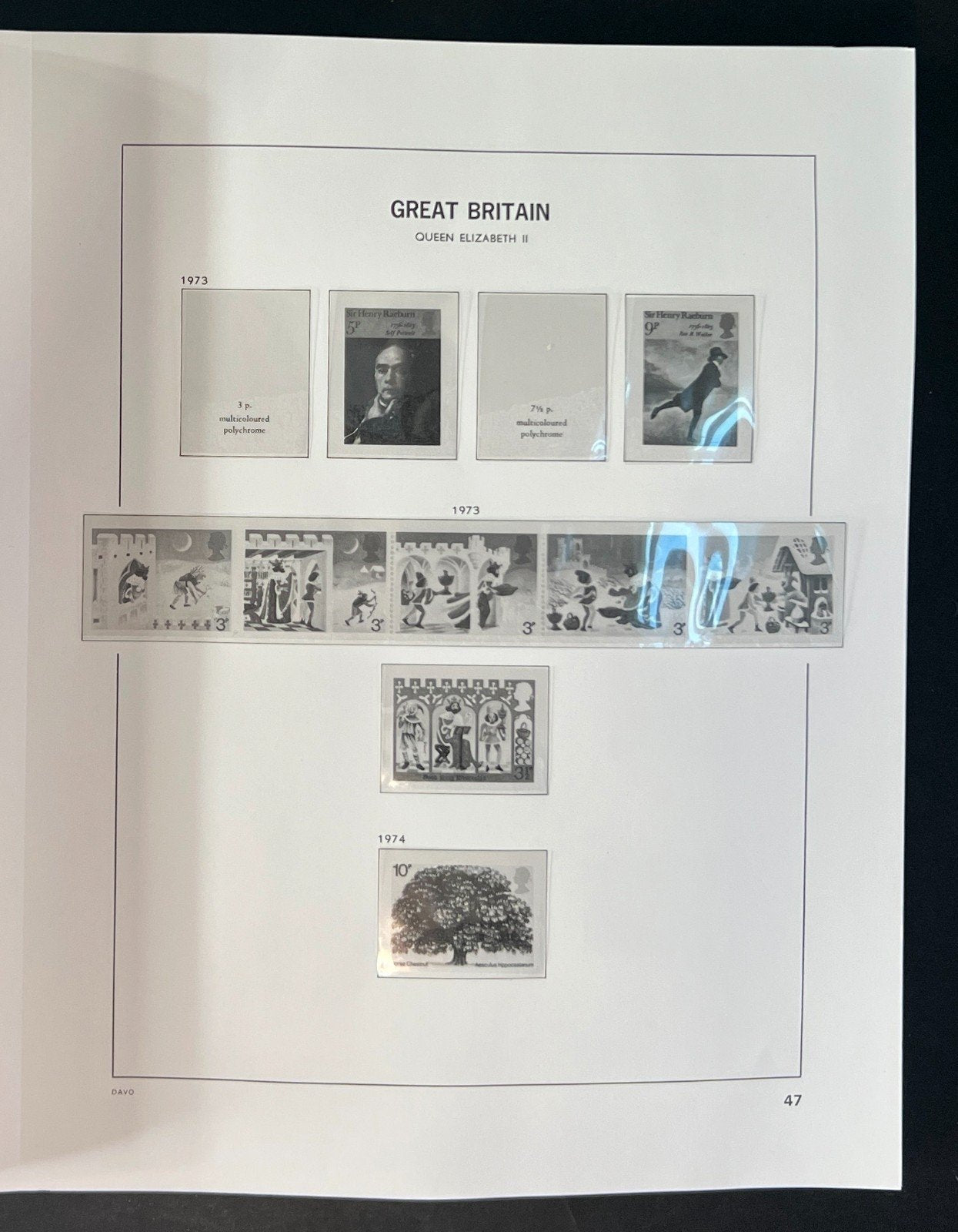 Great Britain Davo Lux Hingeless Album 1970-1989 ZAYIX