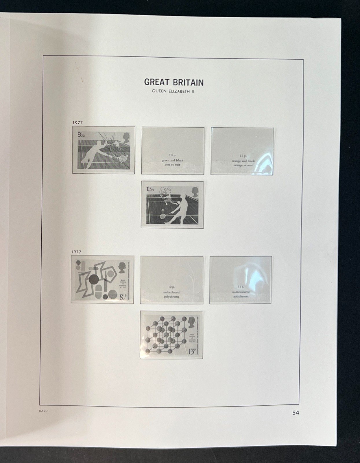 Great Britain Davo Lux Hingeless Album 1970-1989 ZAYIX