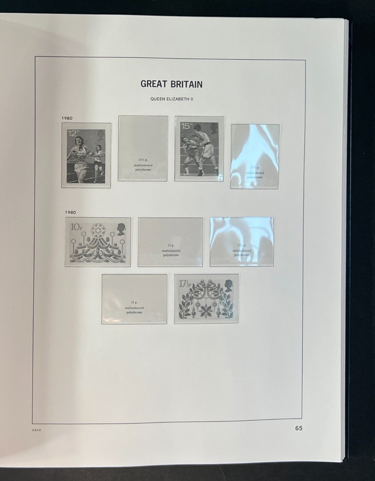 Great Britain Davo Lux Hingeless Album 1970-1989 ZAYIX