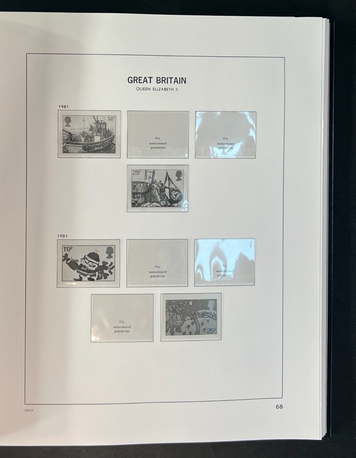 Great Britain Davo Lux Hingeless Album 1970-1989 ZAYIX