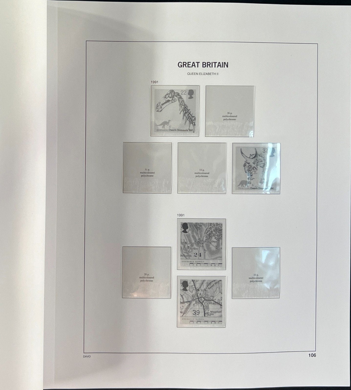 Great Britain Davo Lux Hingeless Album 1990-1999 ZAYIX
