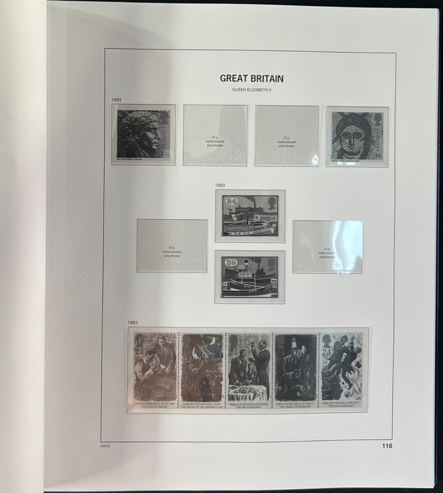 Great Britain Davo Lux Hingeless Album 1990-1999 ZAYIX