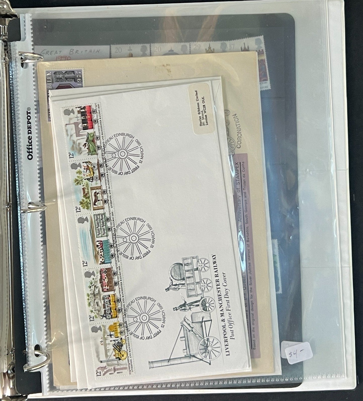 Modern Great Britain Album Stamp Collection $150CV Mint & Used ZAYIX