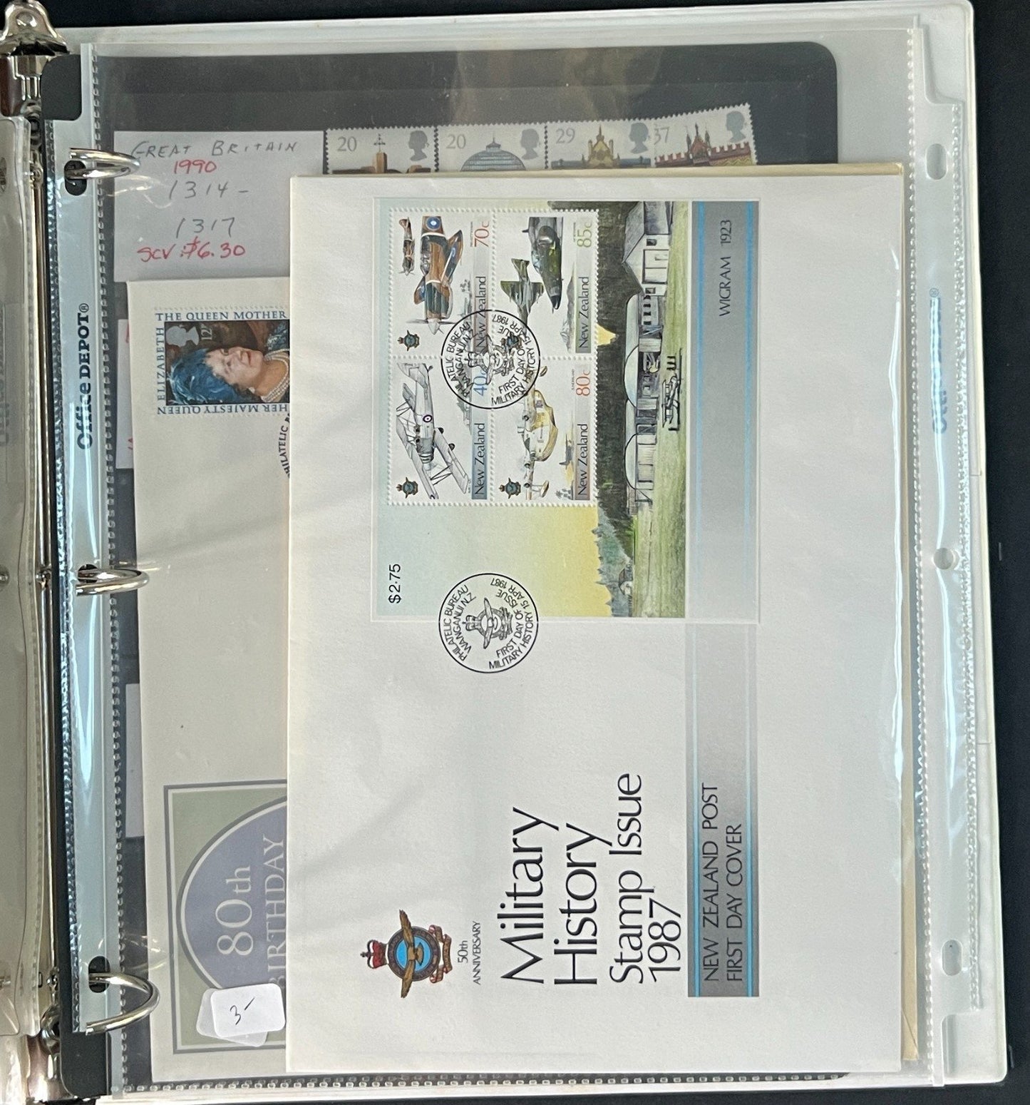 Modern Great Britain Album Stamp Collection $150CV Mint & Used ZAYIX
