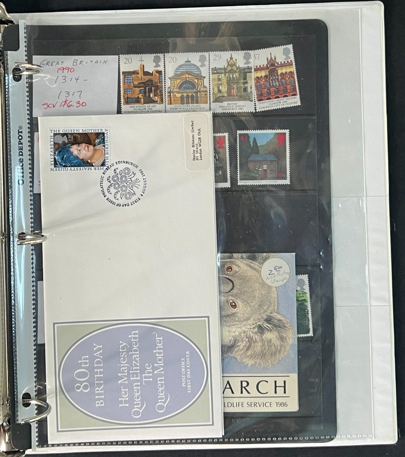 Modern Great Britain Album Stamp Collection $150CV Mint & Used ZAYIX