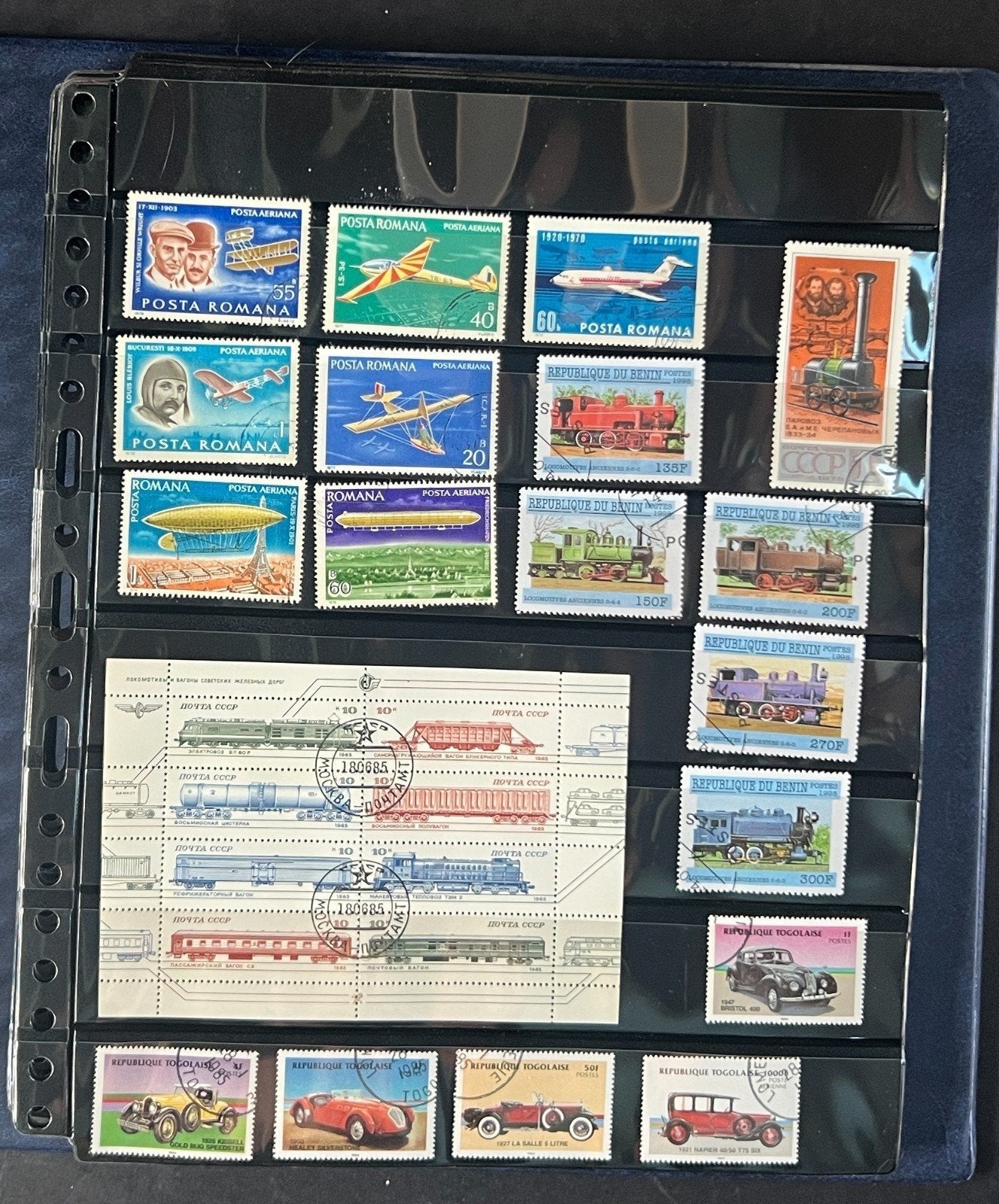 World Wide Stamp Collection Album Hundreds of Stamps Mint & Used ZAYIX