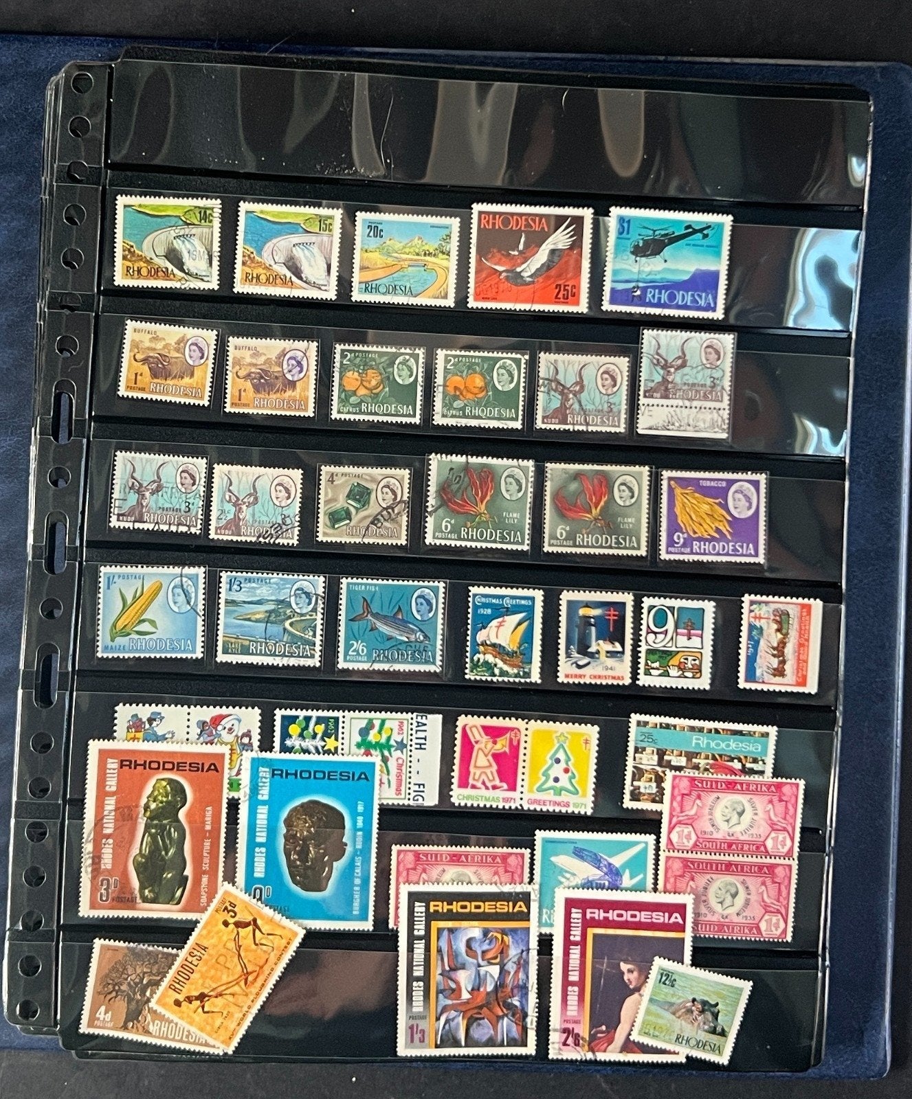 World Wide Stamp Collection Album Hundreds of Stamps Mint & Used ZAYIX