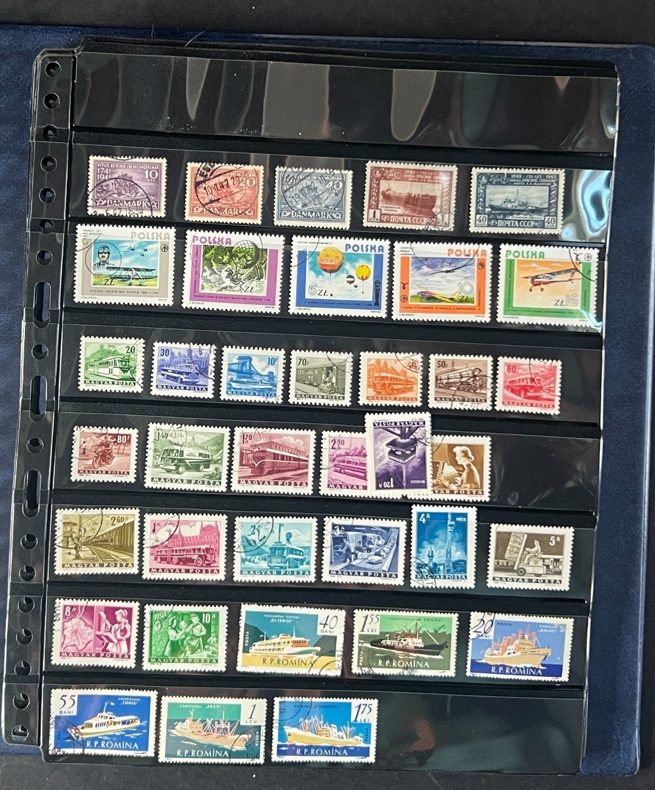 World Wide Stamp Collection Album Hundreds of Stamps Mint & Used ZAYIX