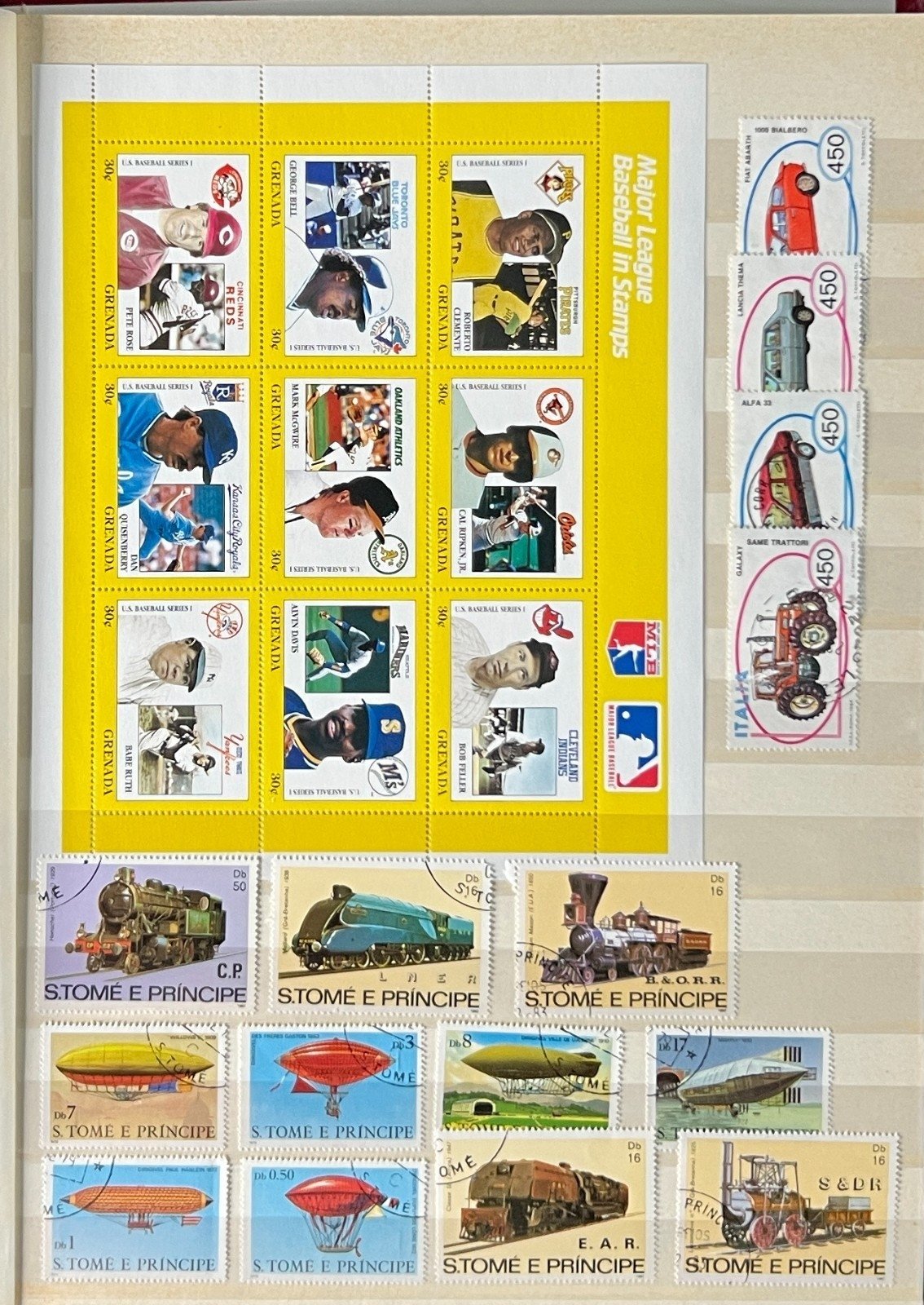 World Topical Stamp Collection Stock Book Hundreds of Stamps Mint & Used ZAYIX