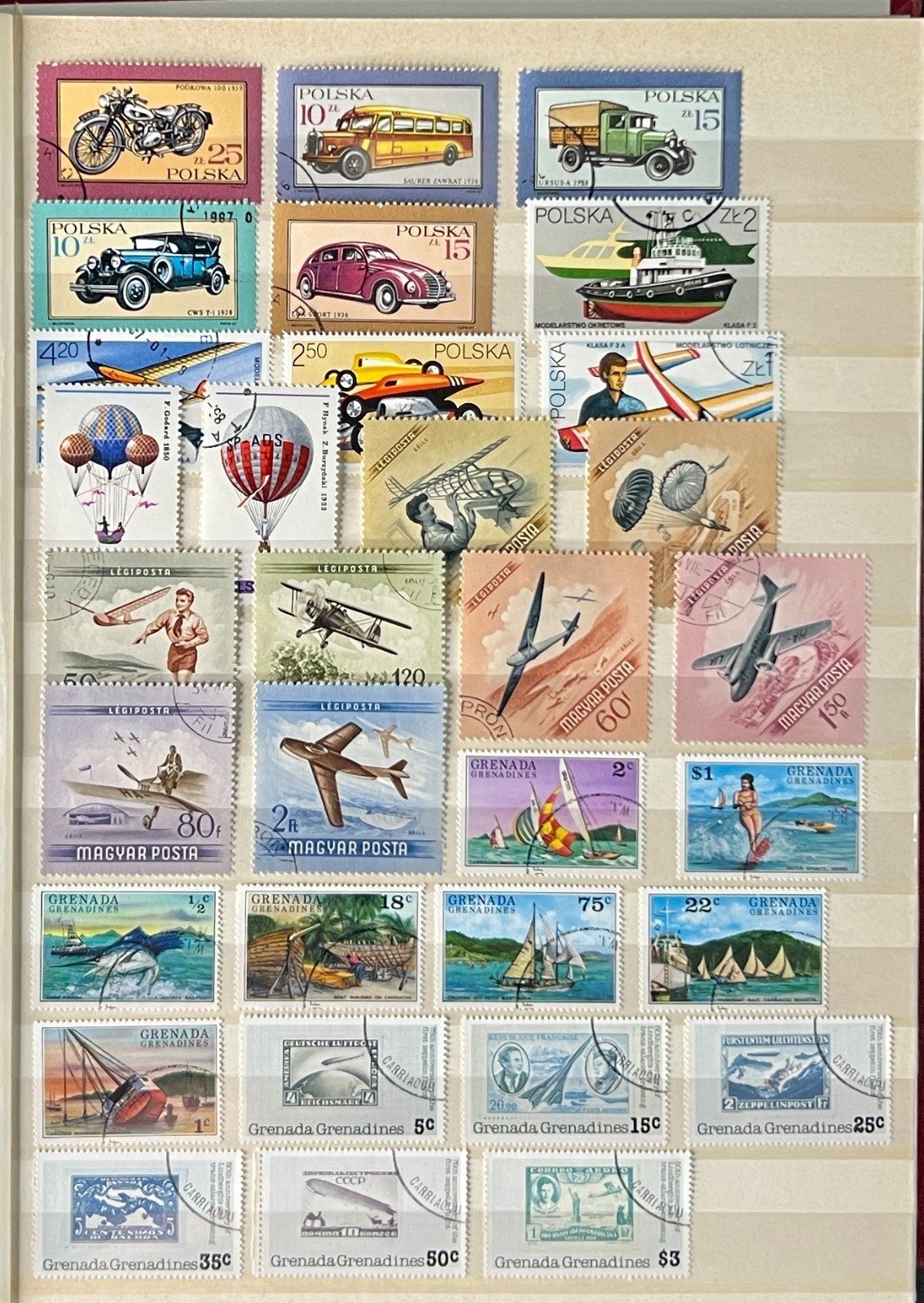 World Topical Stamp Collection Stock Book Hundreds of Stamps Mint & Used ZAYIX