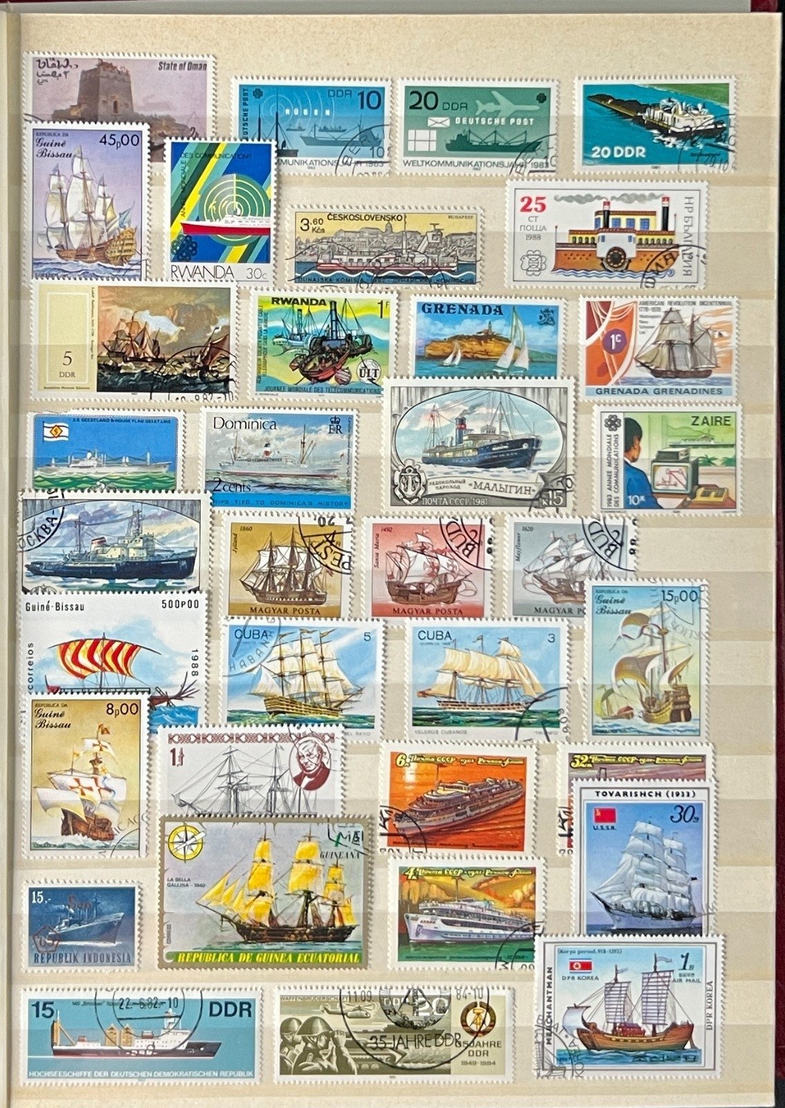 World Topical Stamp Collection Stock Book Hundreds of Stamps Mint & Used ZAYIX