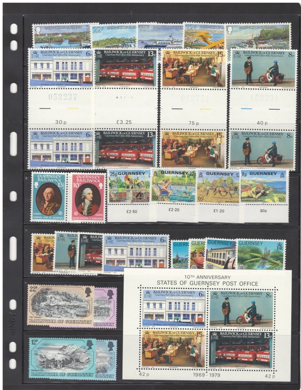 Guernsey Commemorative & Topicals $113CV 4 Pages MNH ZAYIX