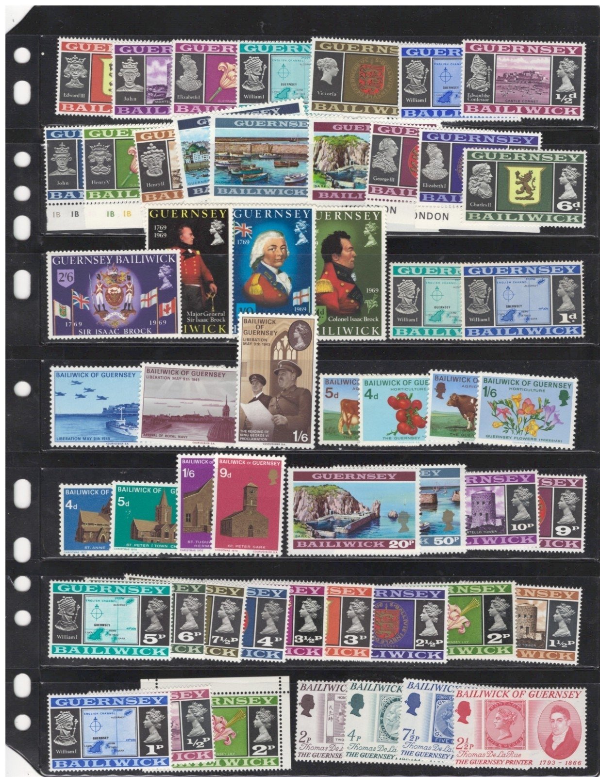 Guernsey Commemorative & Topicals $109CV 4 Pages MNH ZAYIX