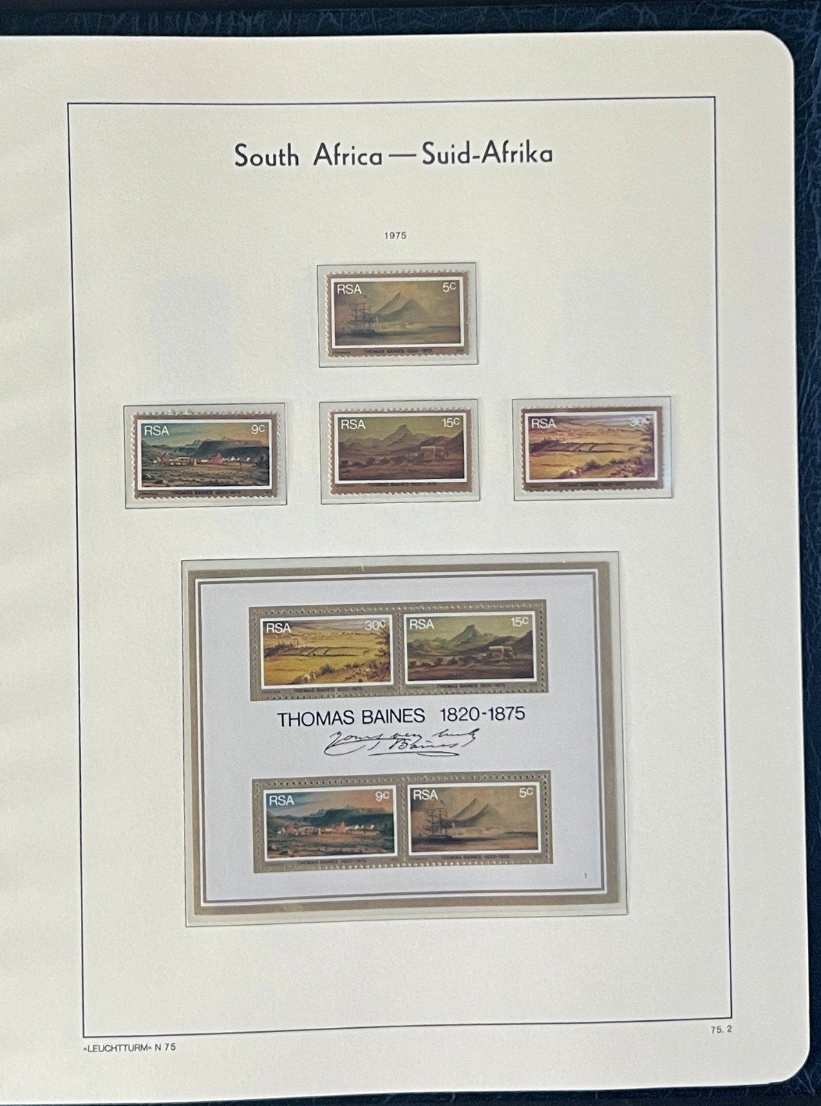 South Africa Stamp Collection Lighthouse Hingeless Album (MNH) 1961-1981 ZAYIX