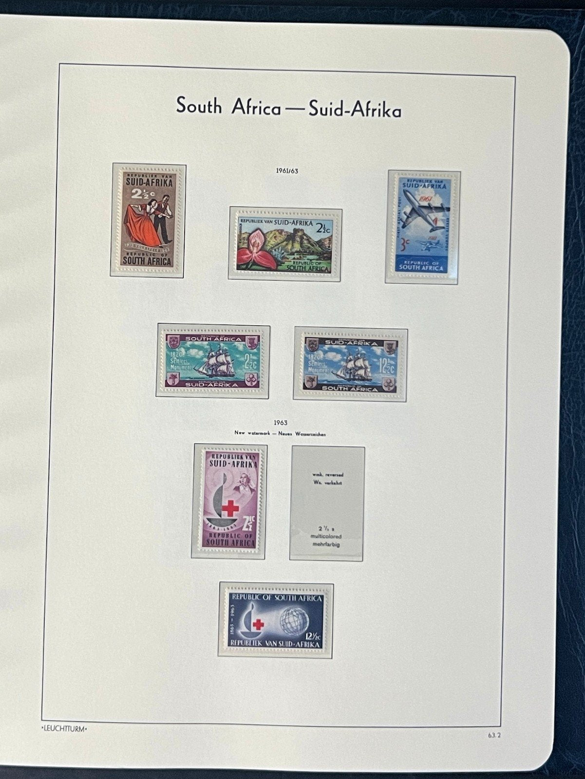 South Africa Stamp Collection Lighthouse Hingeless Album (MNH) 1961-1981 ZAYIX