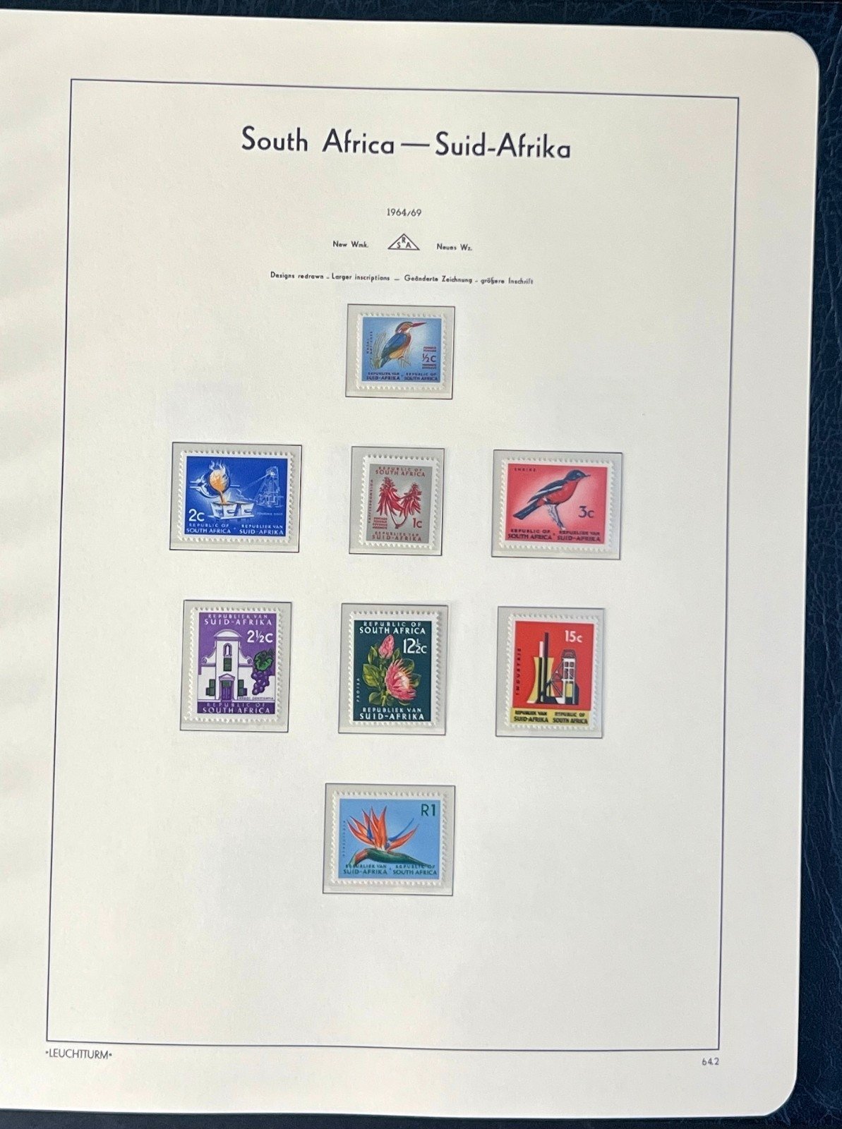 South Africa Stamp Collection Lighthouse Hingeless Album (MNH) 1961-1981 ZAYIX