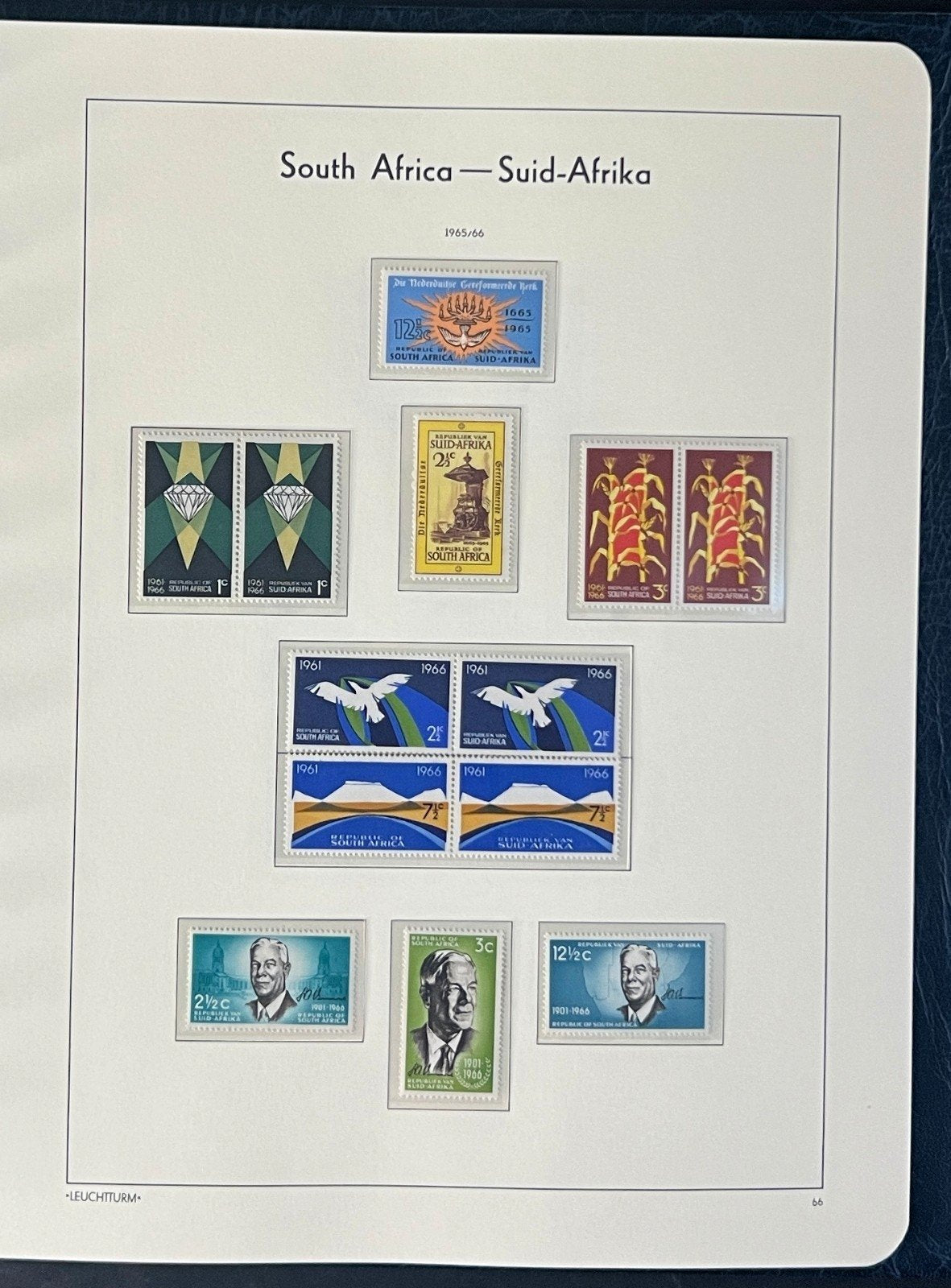South Africa Stamp Collection Lighthouse Hingeless Album (MNH) 1961-1981 ZAYIX