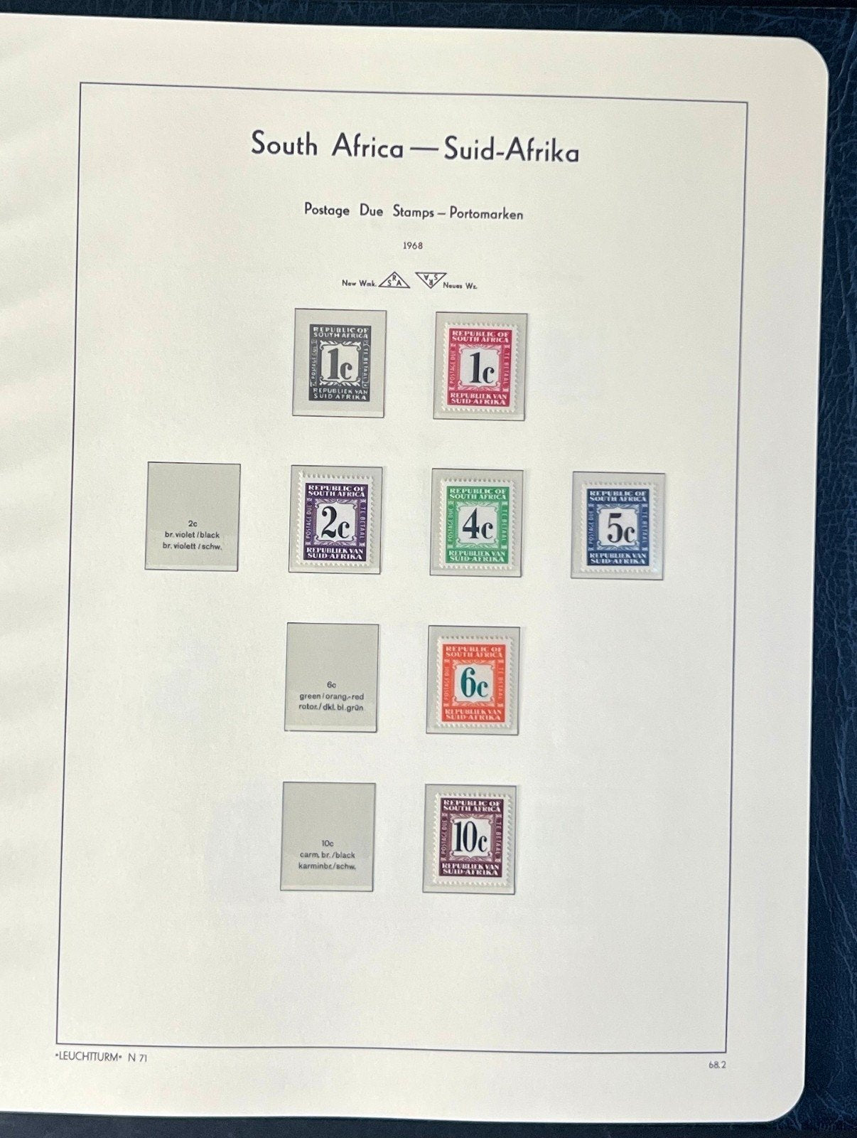 South Africa Stamp Collection Lighthouse Hingeless Album (MNH) 1961-1981 ZAYIX