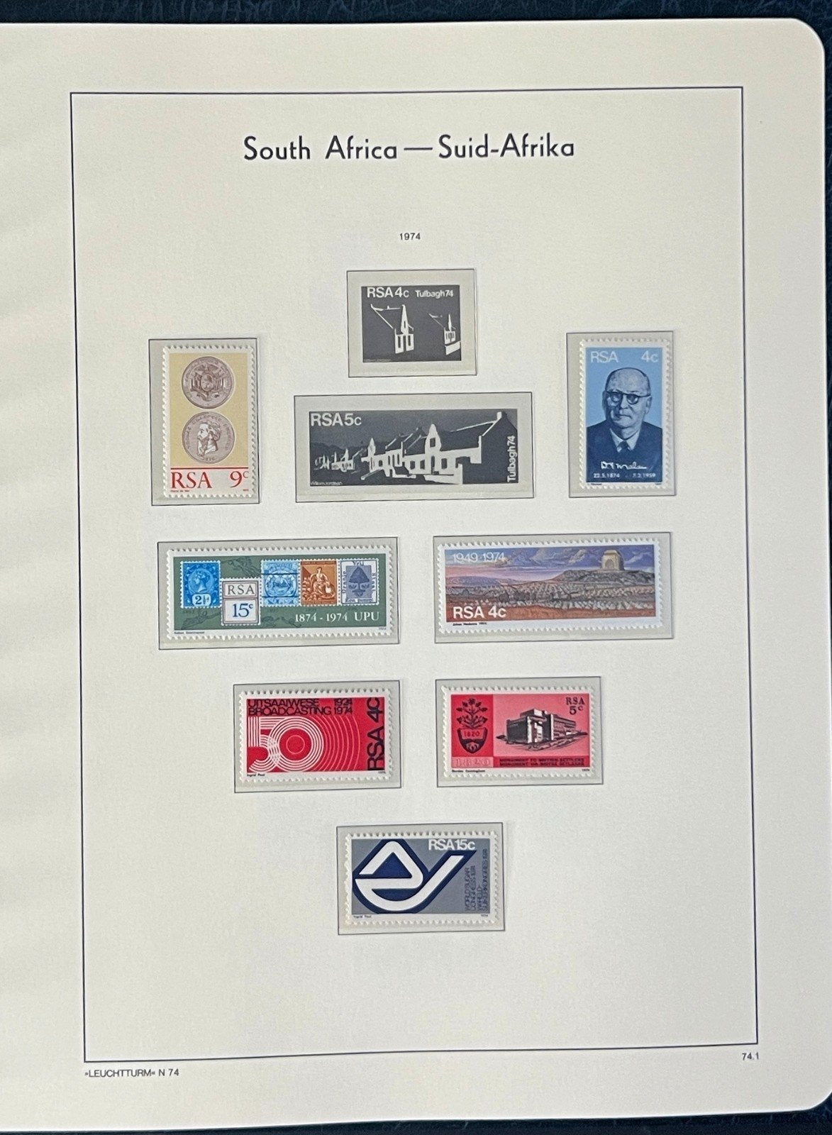 South Africa Stamp Collection Lighthouse Hingeless Album (MNH) 1961-1981 ZAYIX