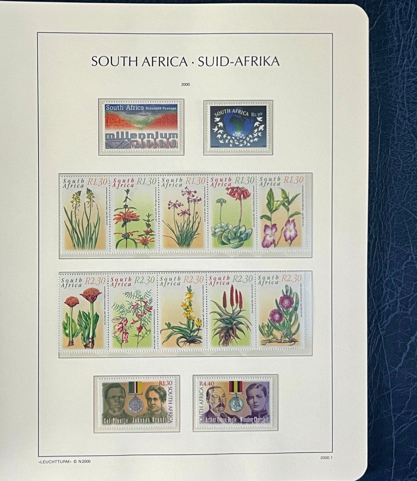 South Africa Stamp Collection Lighthouse Hingeless Album (MNH) 2000-2002 ZAYIX