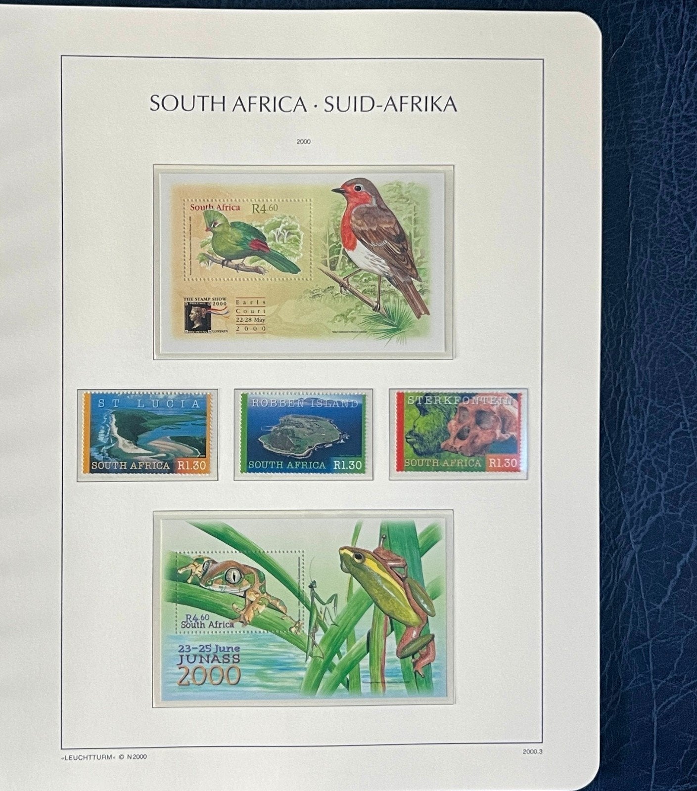 South Africa Stamp Collection Lighthouse Hingeless Album (MNH) 2000-2002 ZAYIX