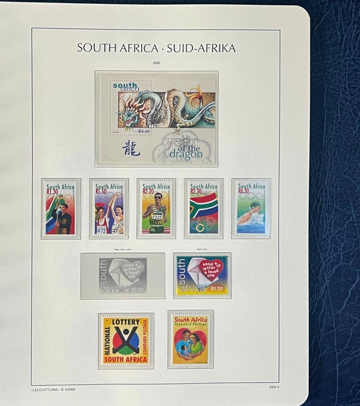 South Africa Stamp Collection Lighthouse Hingeless Album (MNH) 2000-2002 ZAYIX