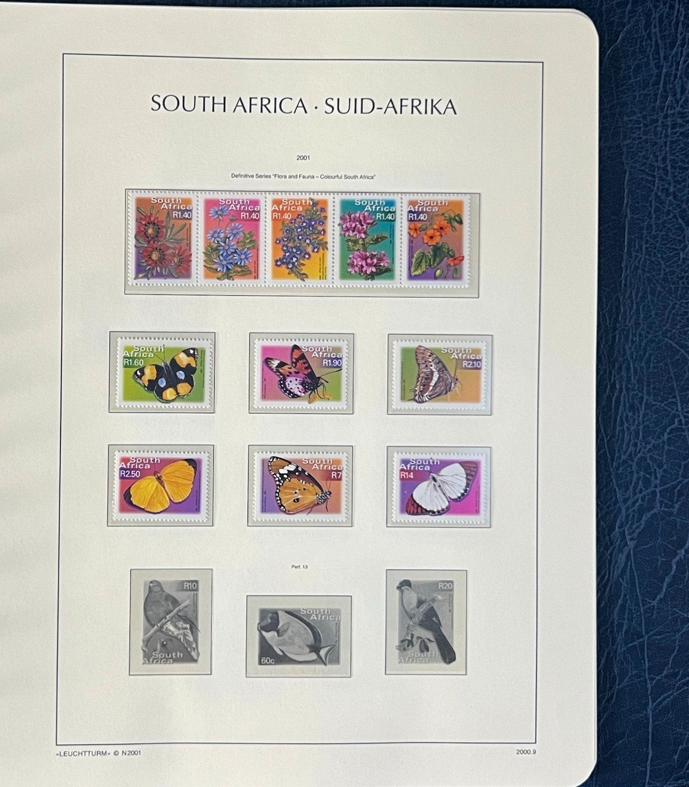 South Africa Stamp Collection Lighthouse Hingeless Album (MNH) 2000-2002 ZAYIX