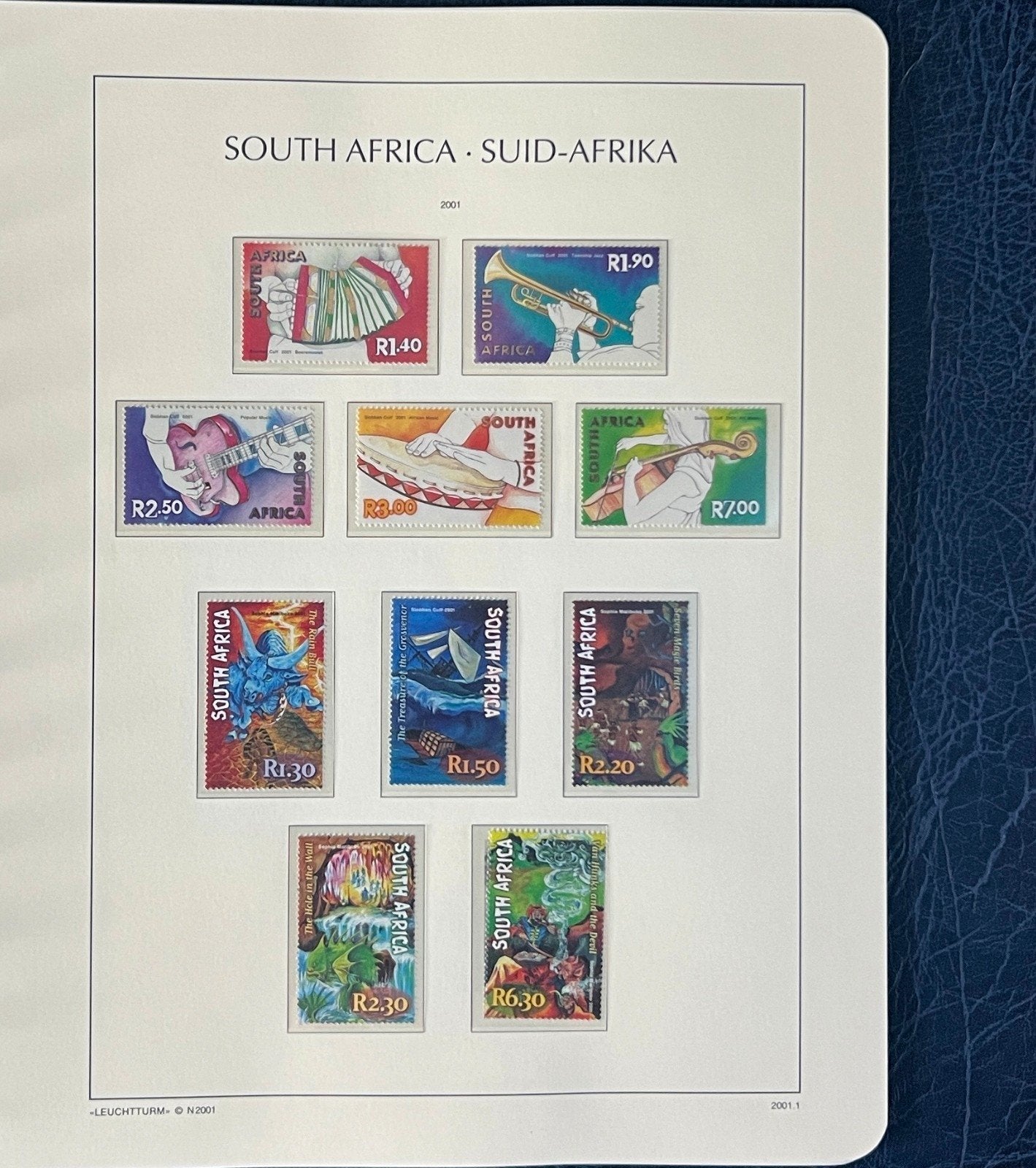South Africa Stamp Collection Lighthouse Hingeless Album (MNH) 2000-2002 ZAYIX
