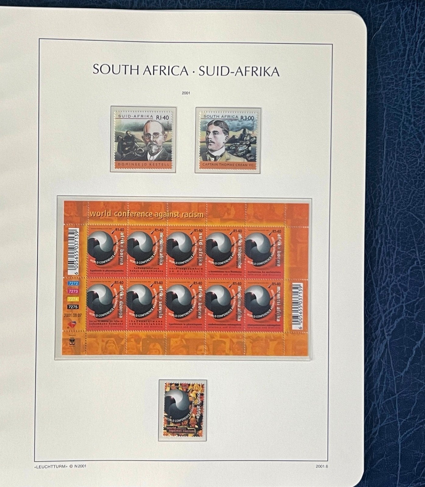 South Africa Stamp Collection Lighthouse Hingeless Album (MNH) 2000-2002 ZAYIX