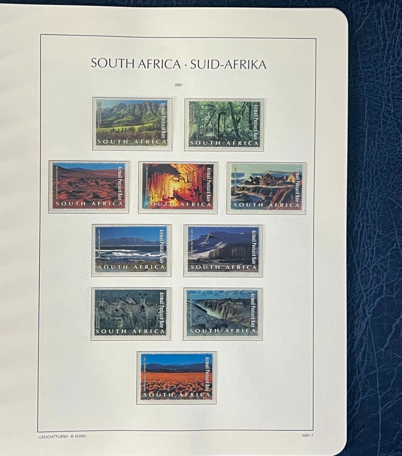 South Africa Stamp Collection Lighthouse Hingeless Album (MNH) 2000-2002 ZAYIX