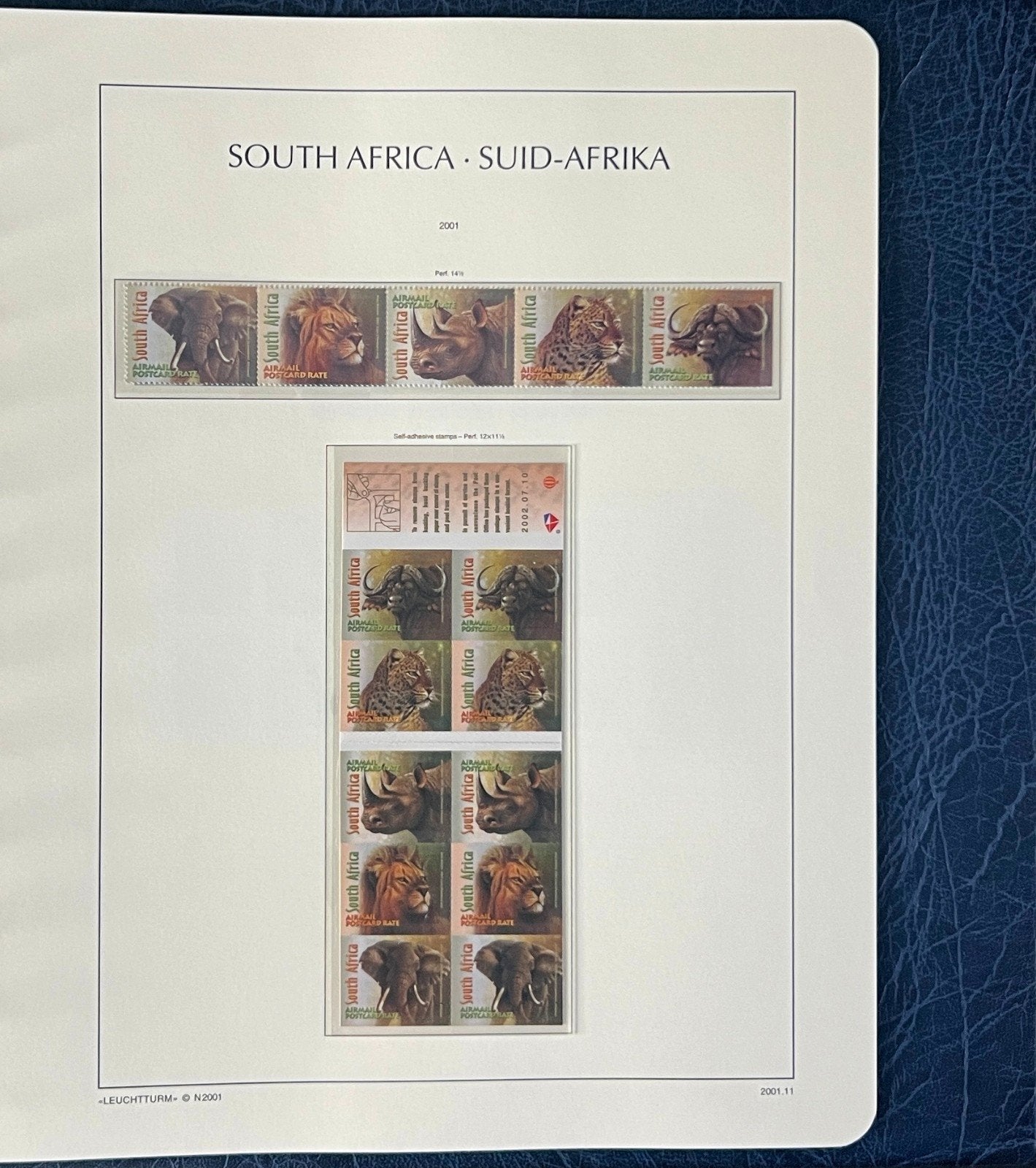 South Africa Stamp Collection Lighthouse Hingeless Album (MNH) 2000-2002 ZAYIX