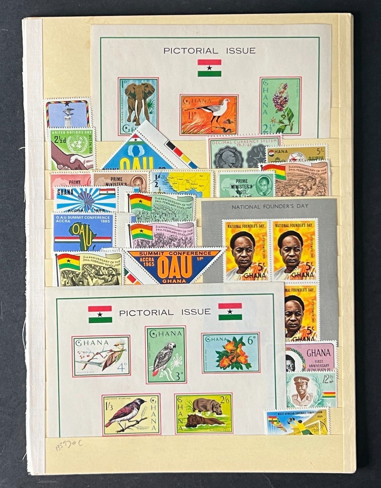 Ghana Commemorative & Topicals Collection Hundreds of Stamps 6 Pages ZAYIX