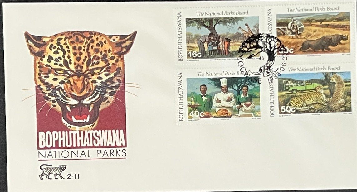 Bophuthatswana First Day Cover Collection Birds Architecture Animal FDC 02 ZAYIX