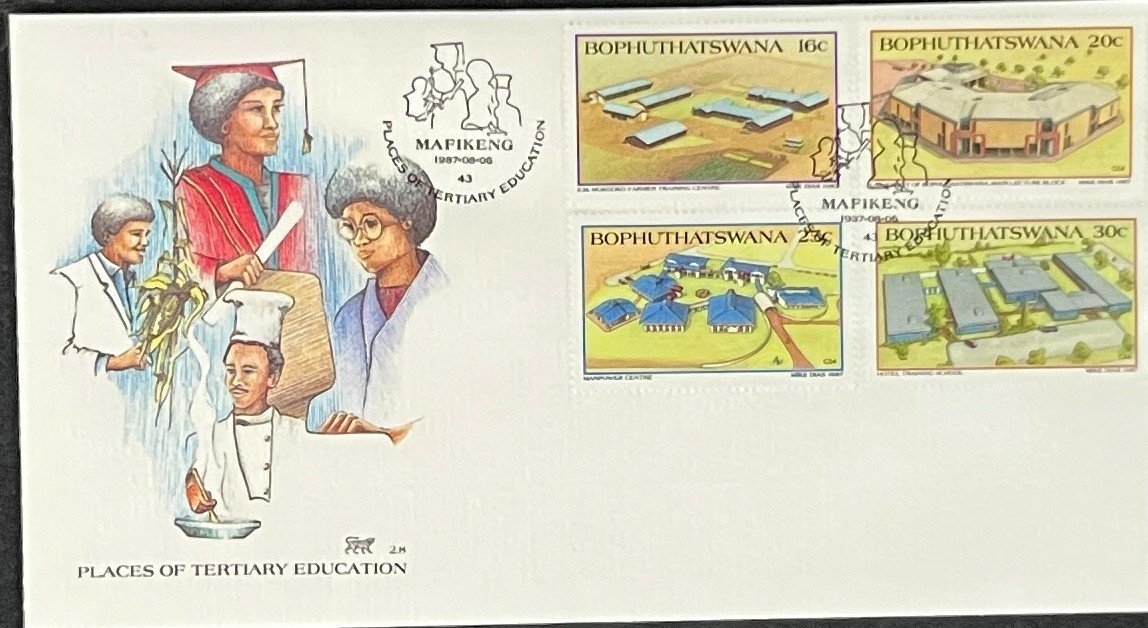Bophuthatswana First Day Cover Collection Birds Architecture Animal FDC 02 ZAYIX
