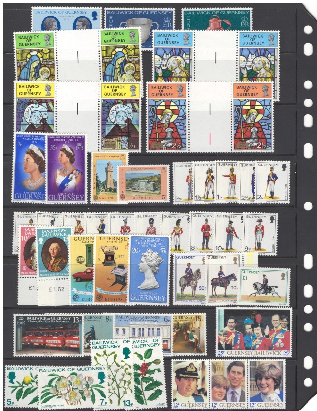 Guernsey Commemorative & Topicals $103CV 4 Pages MNH ZAYIX