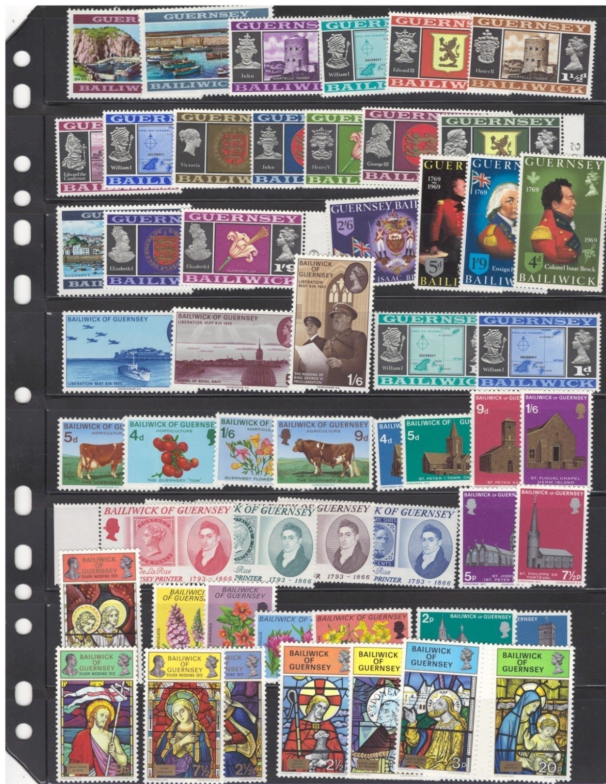 Guernsey Commemorative & Topicals $103CV 4 Pages MNH ZAYIX