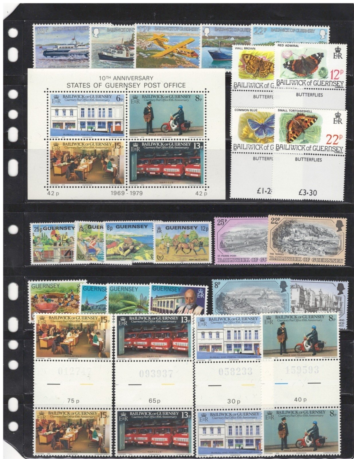 Guernsey Commemorative & Topicals $103CV 4 Pages MNH ZAYIX